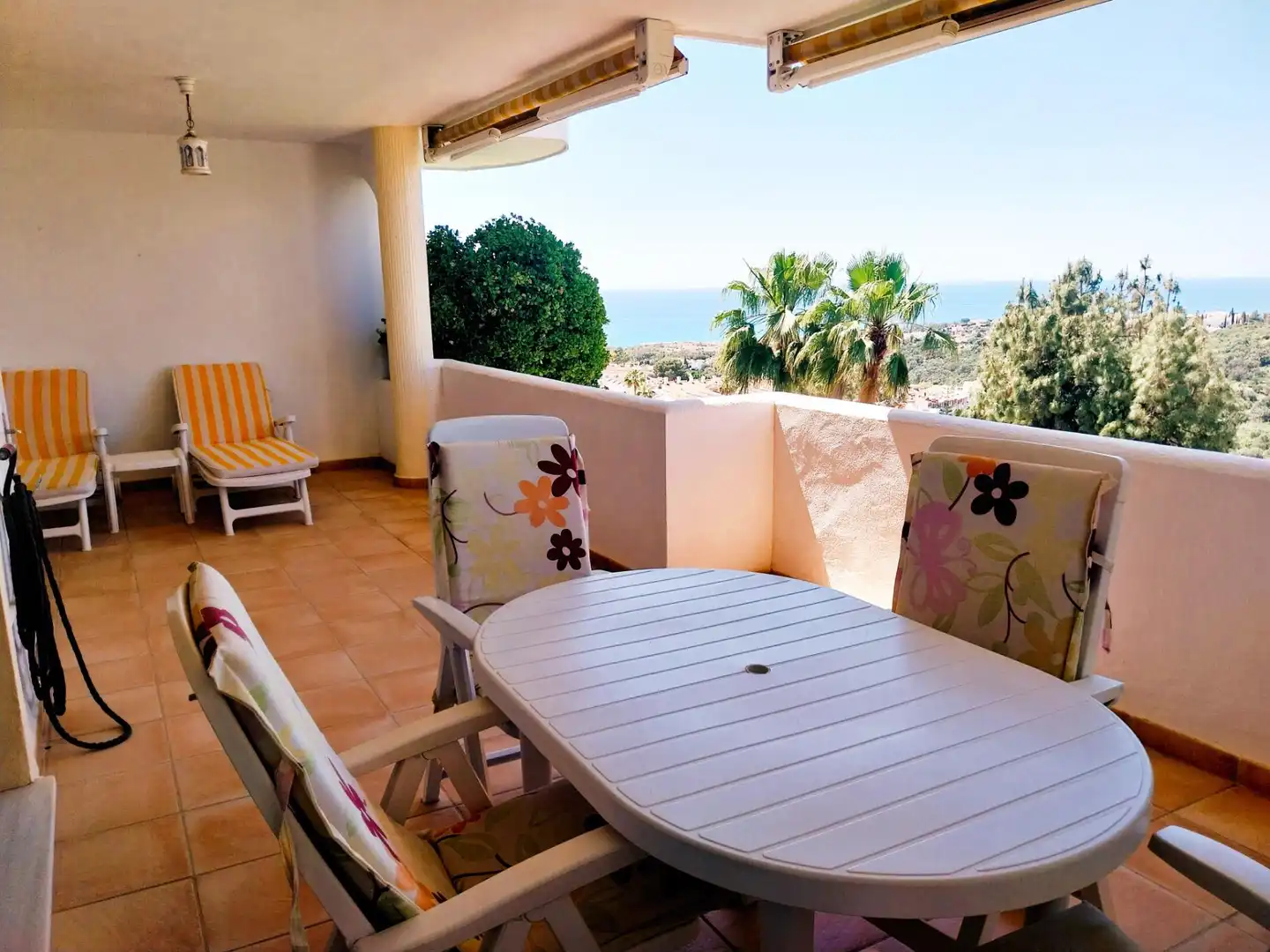 Terraza de Apartamento de alquiler en Mijas con Aire acondicionado, Terraza y Trastero