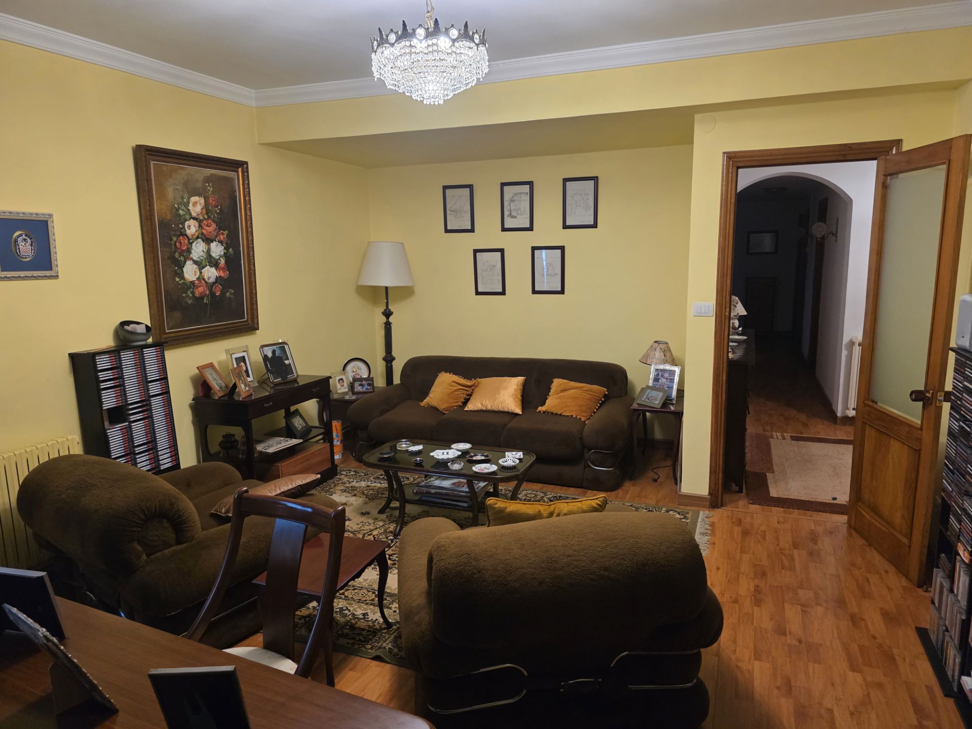 Sala de estar de Piso en venta en Vilalba con Calefacción y Amueblado