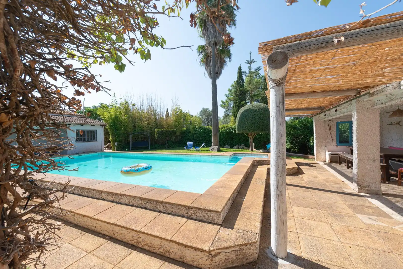 Piscina de Finca rústica en venta en Llucmajor con Aire acondicionado, Calefacción y Jardín privado