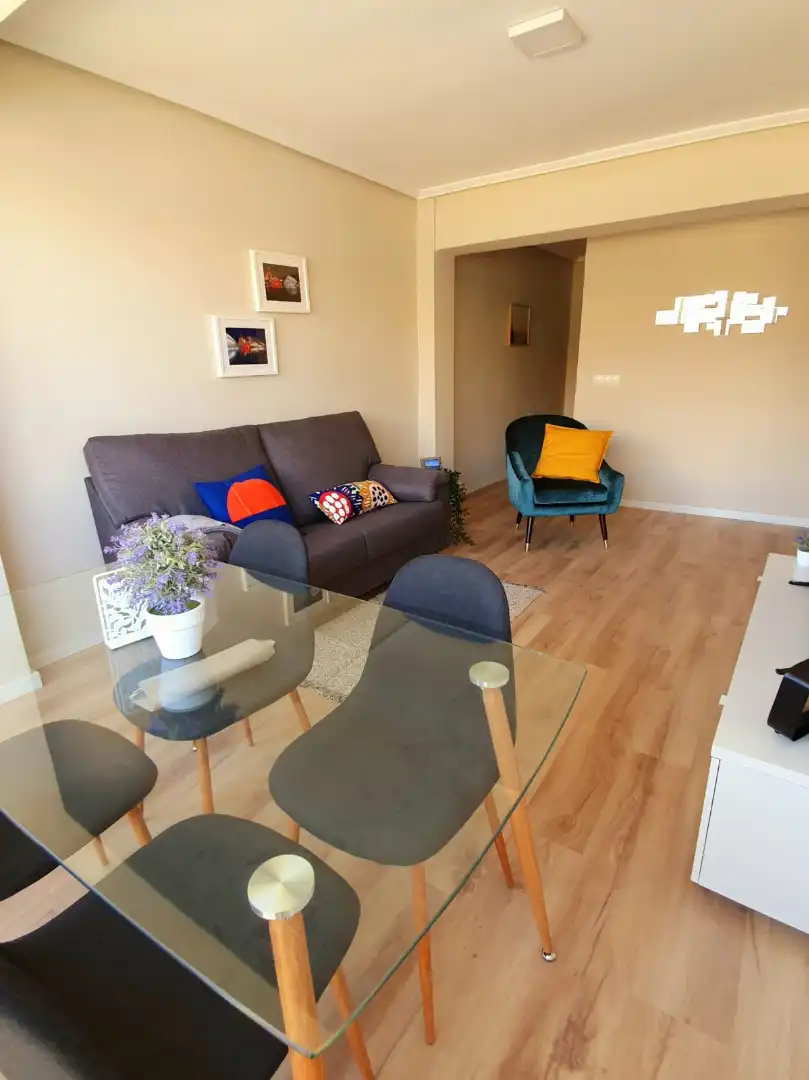 Sala de estar de Piso de alquiler en Valencia con Aire acondicionado, Parquet y Amueblado