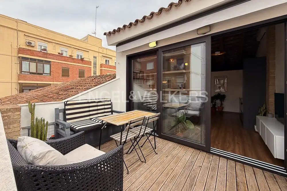Terrasse von Wohnung zur Miete in Valencia mit Klimaanlage, Heizung und Terrasse