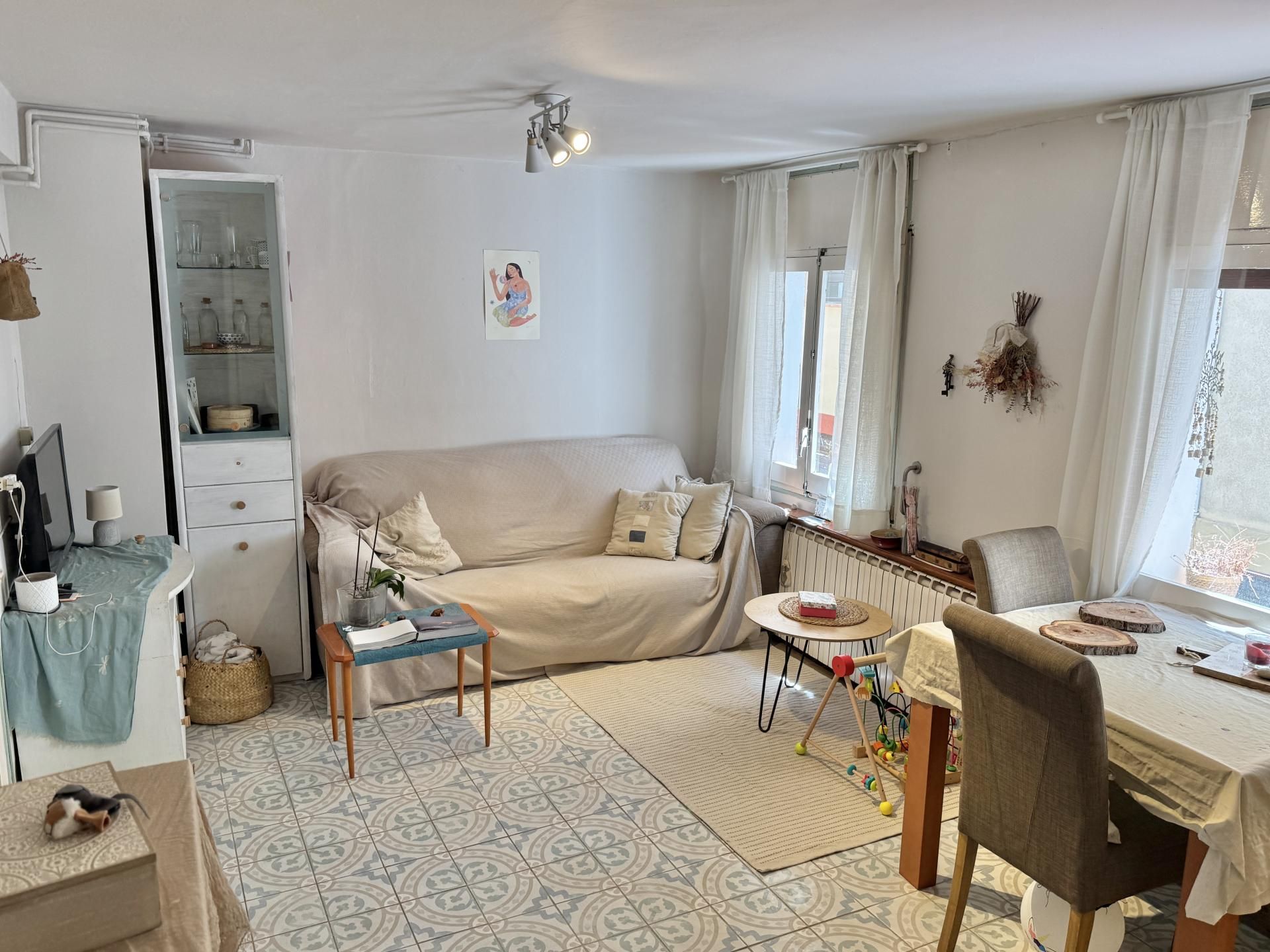 Living room of Single-family semi-detached to rent in La Pobla de Lillet  with Furnished