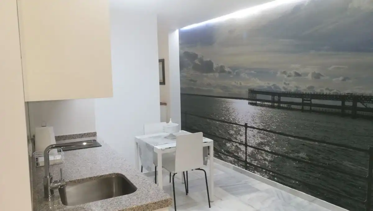 Küche von Wohnungen zur Miete in  Huelva Capital mit Klimaanlage und Möbliert