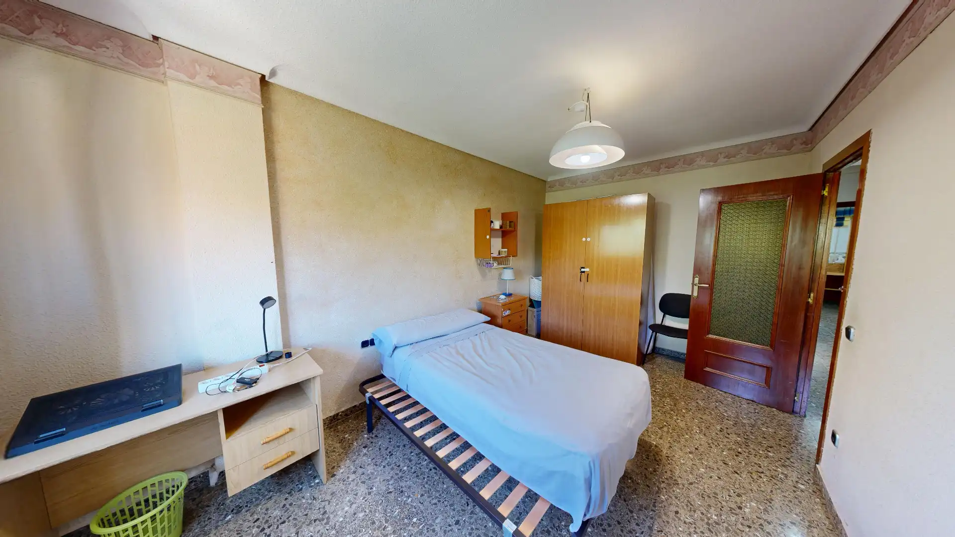 Bedroom of Flat for sale in Albacete  with Air Conditioner, Heating and Furnished