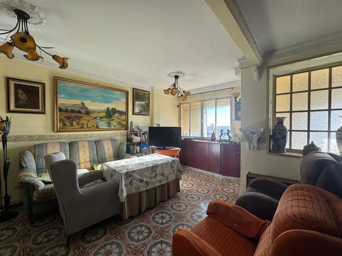 Sala de estar de Piso en venta en Sevilla con Terraza