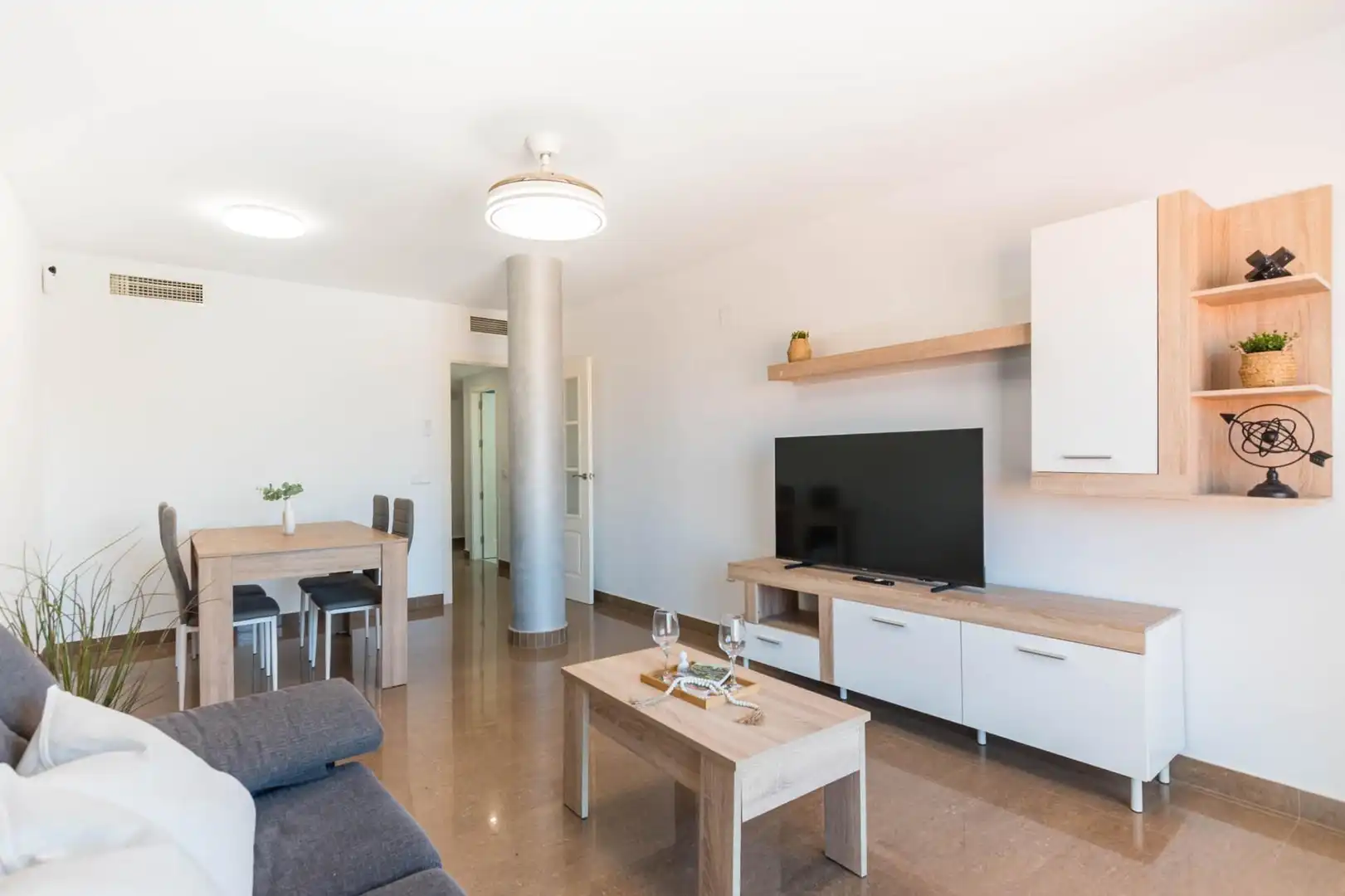 Living room of Flat for sale in Murcia  with Air Conditioner, Balcony and Alarm