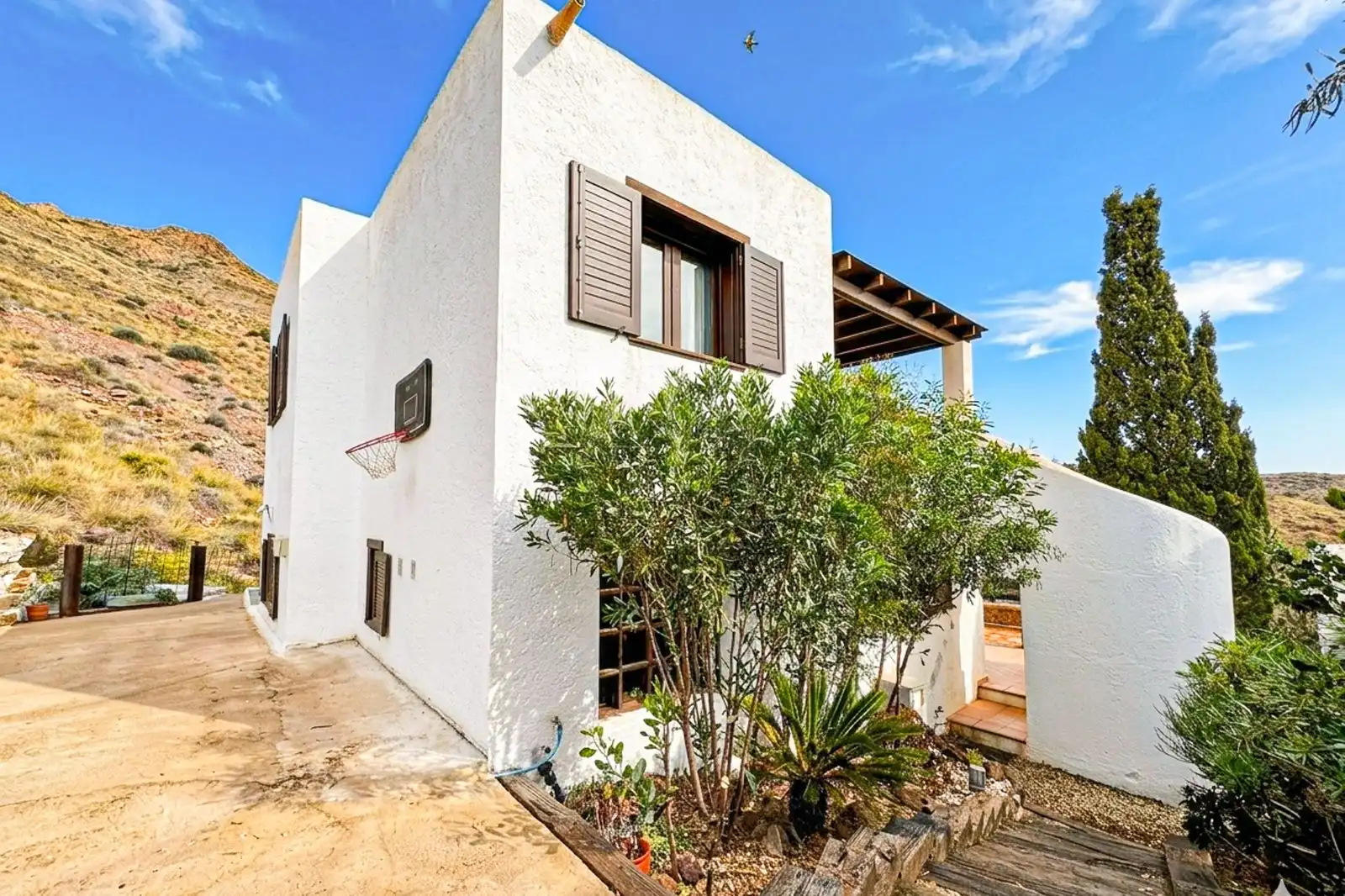 Exterior view of Houses for sale in Níjar  with Terrace, Storage room and Swimming Pool