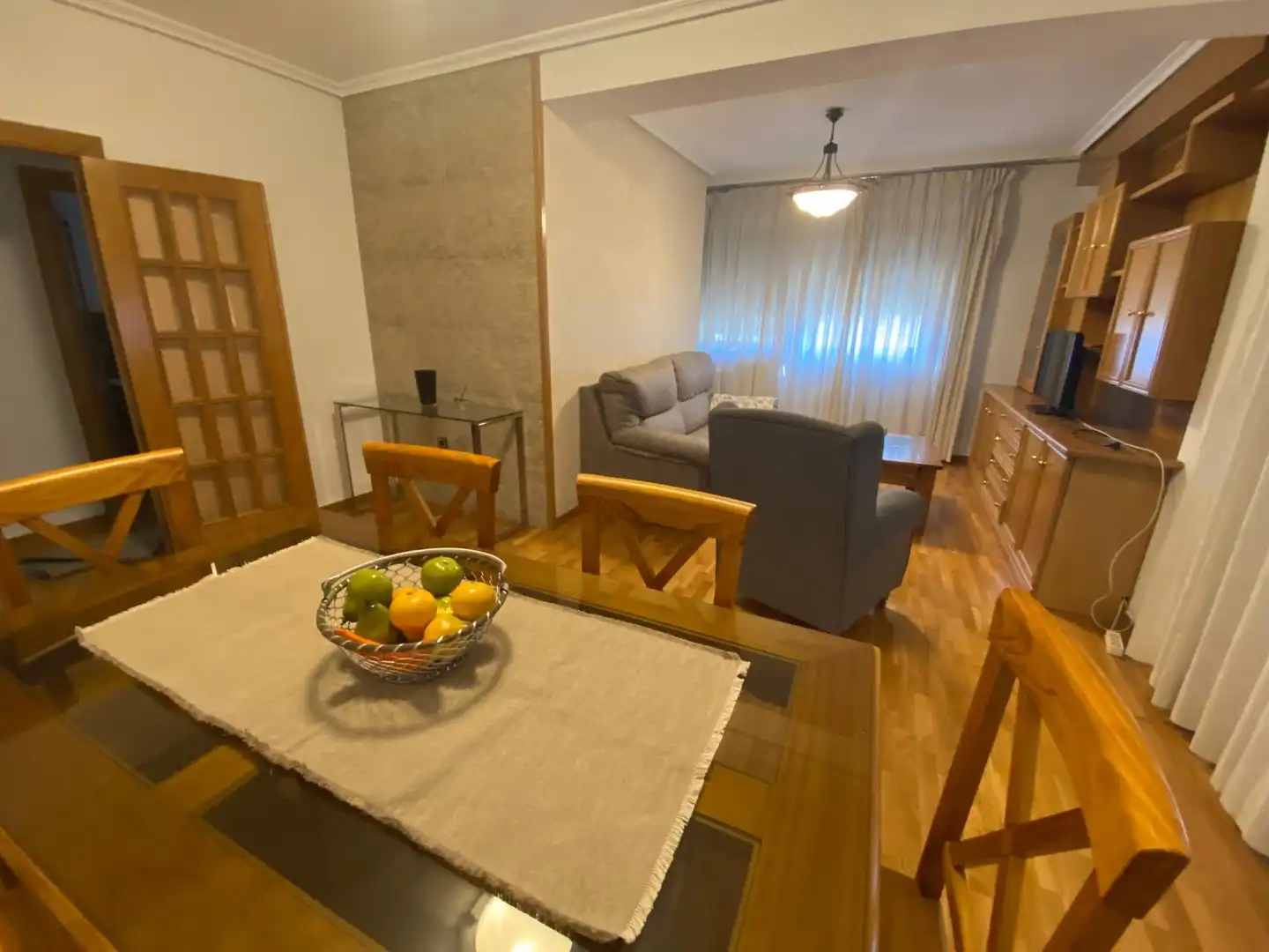 Living room of Flat for rent in Albacete  with Air Conditioner, Heating and Parquet flooring