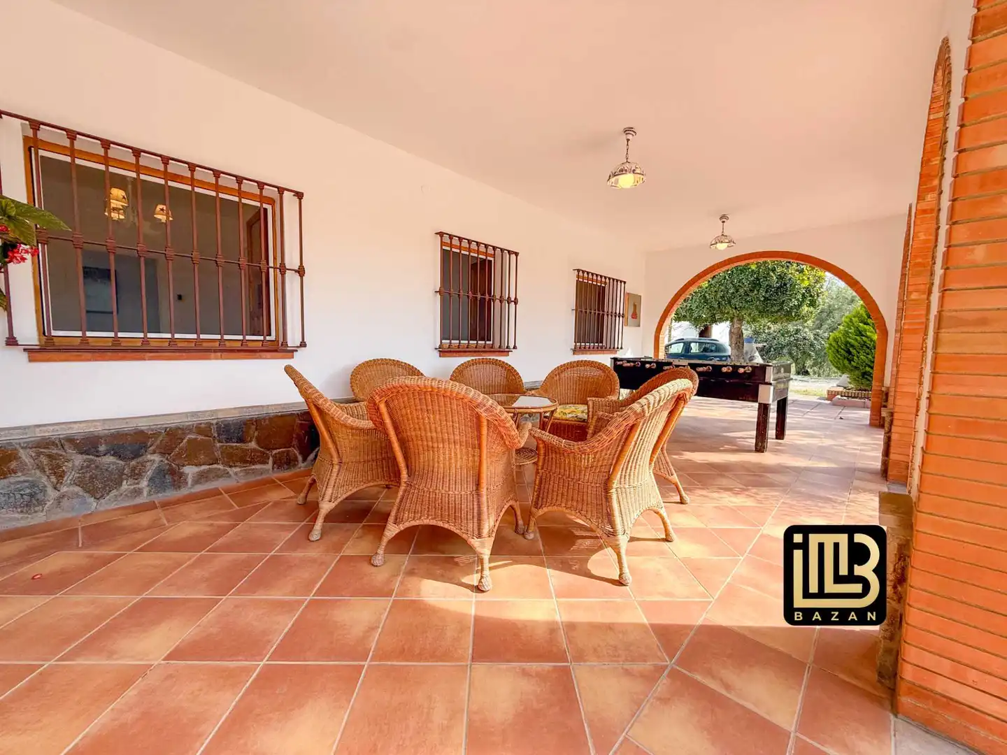 Terrasse von Wohnung zum Verkauf in El Borge mit Klimaanlage, Heizung und Privatgarten