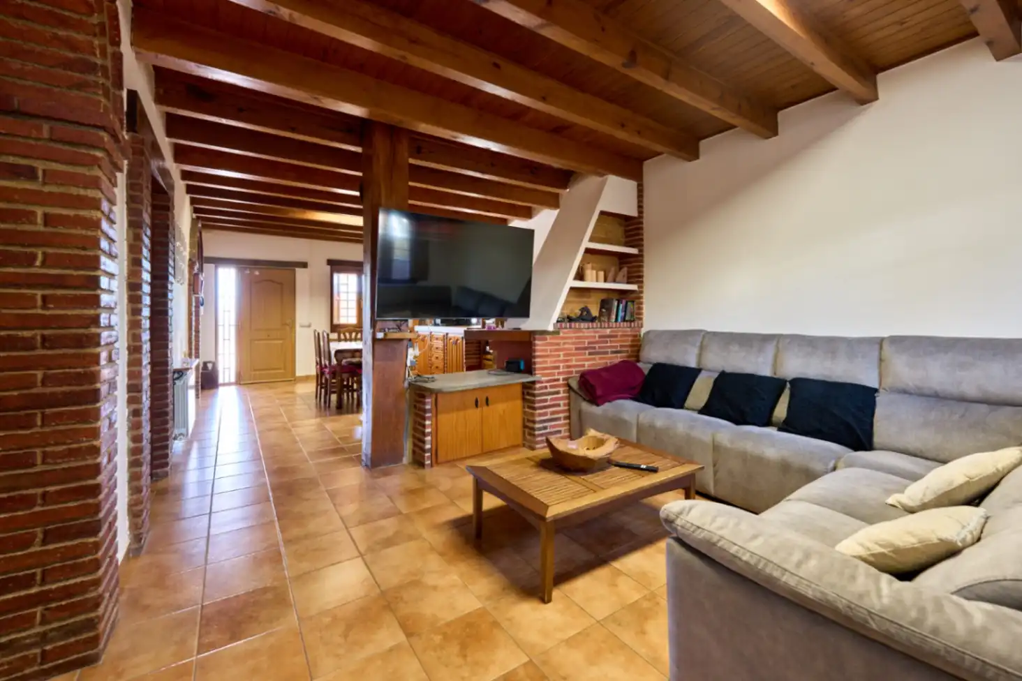 Sala de estar de Finca rústica en venta en L'Ametlla del Vallès con Calefacción, Terraza y Trastero