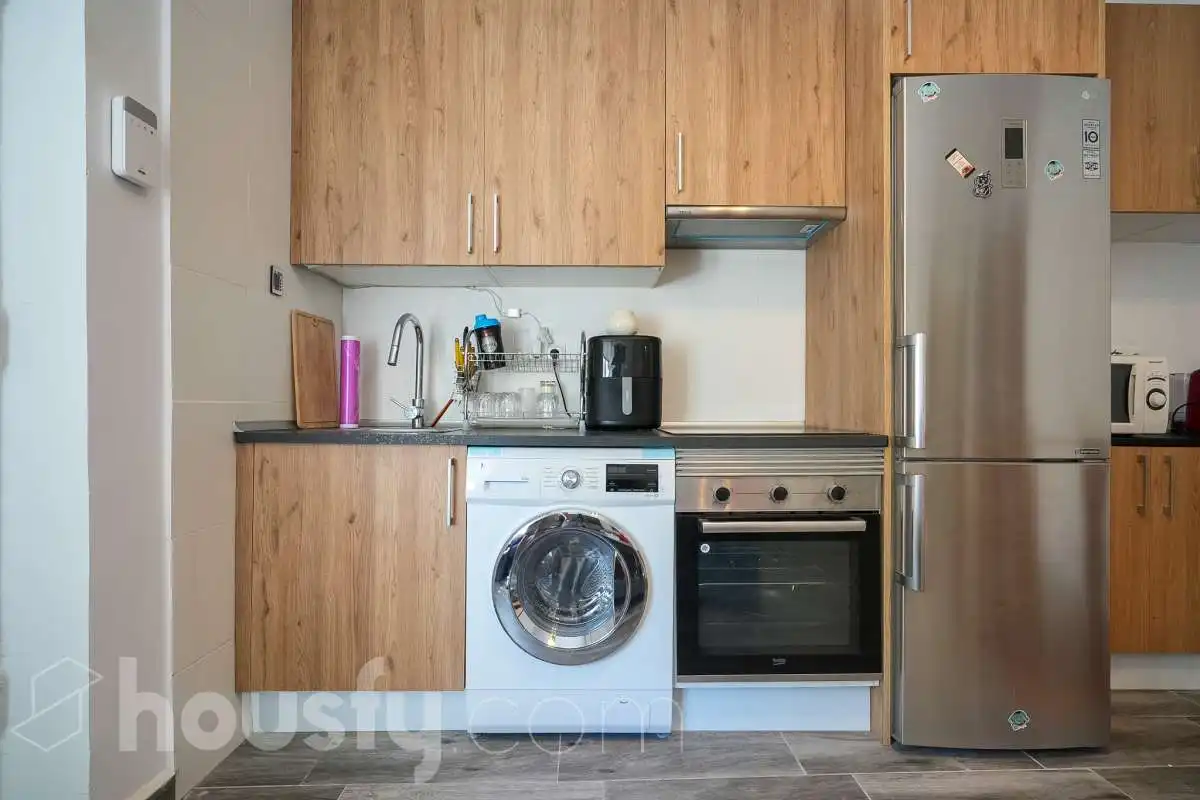 Kitchen of Flat for sale in Madrid  with Air Conditioner, Storage room and Furnished