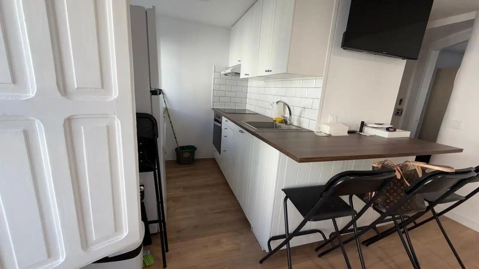 Kitchen of Flat for rent in Ourense Capital   with Heating and Furnished