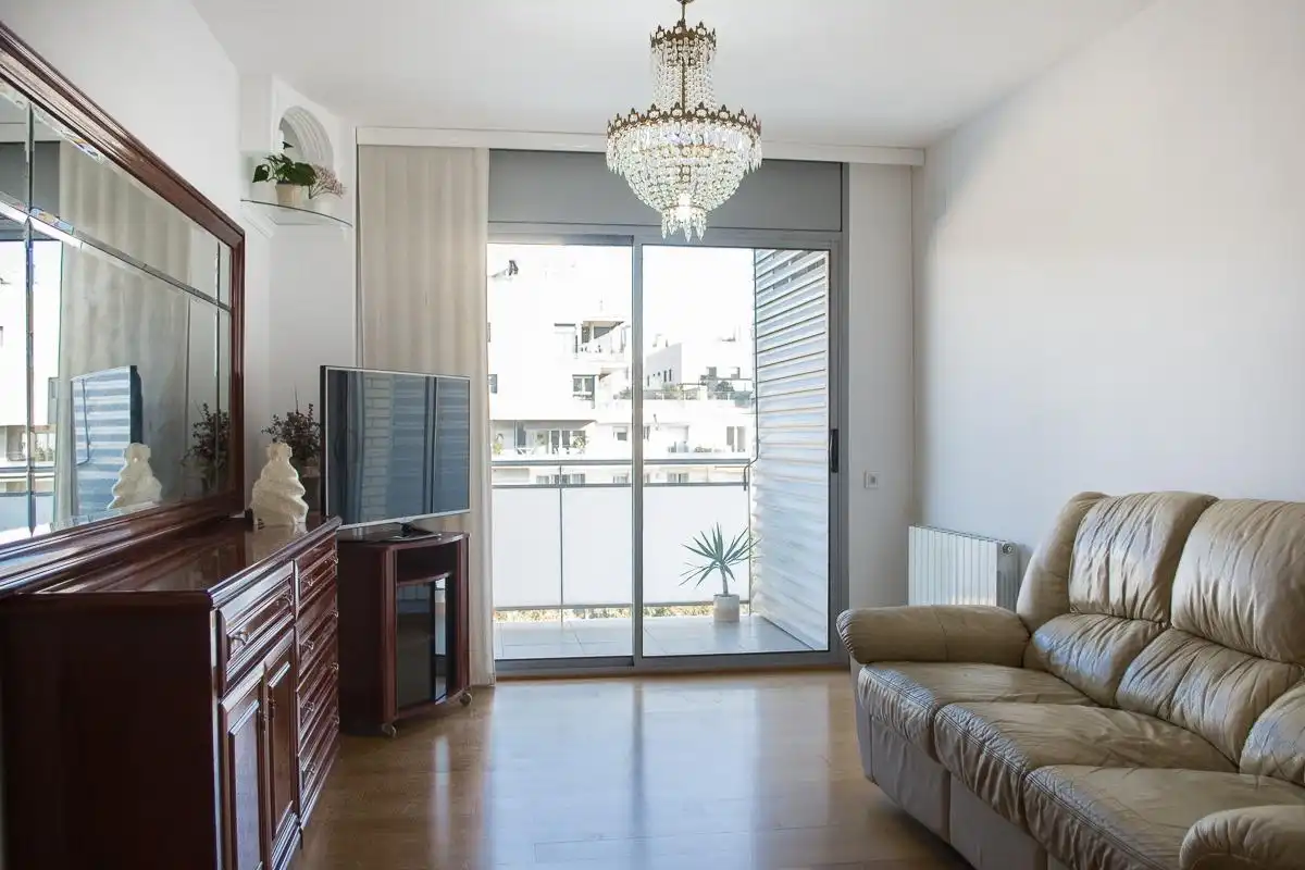 Living room of Flat for sale in Badalona  with Air Conditioner, Heating and Parquet flooring