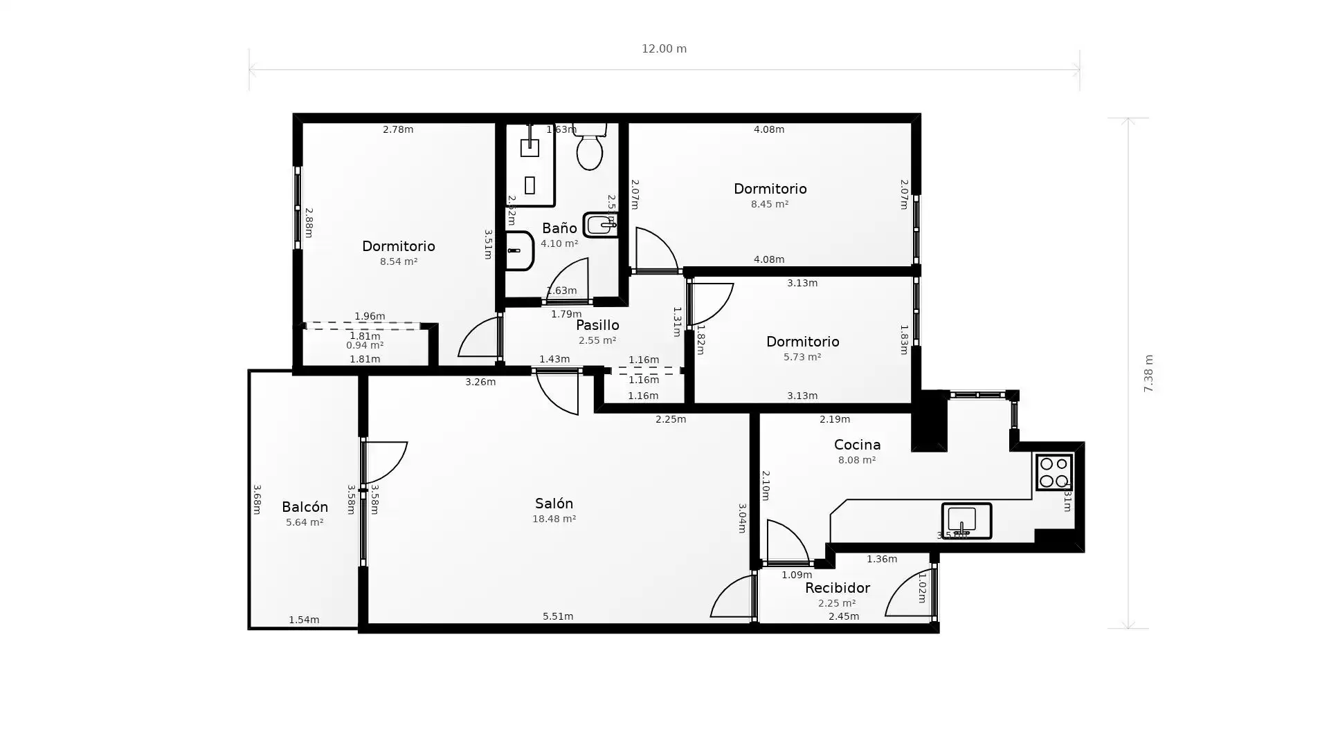 Piso en venta en Alcorcón con Calefacción y Amueblado