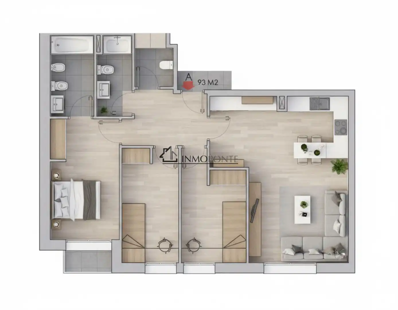 Habitación de Residencial en venta en Pontevedra Capital 