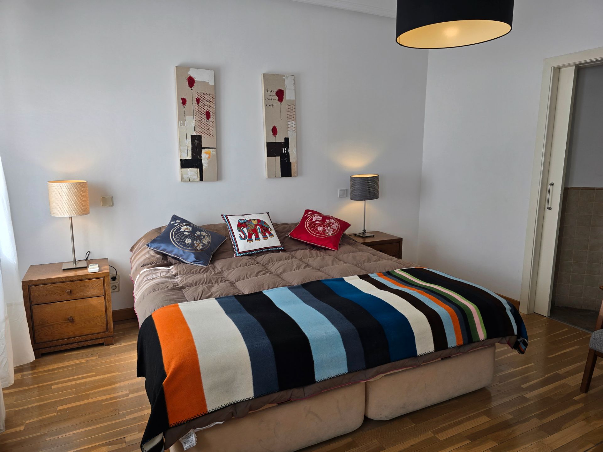 Bedroom of Flat for sale in  Madrid Capital  with Air Conditioner, Heating and Parquet flooring
