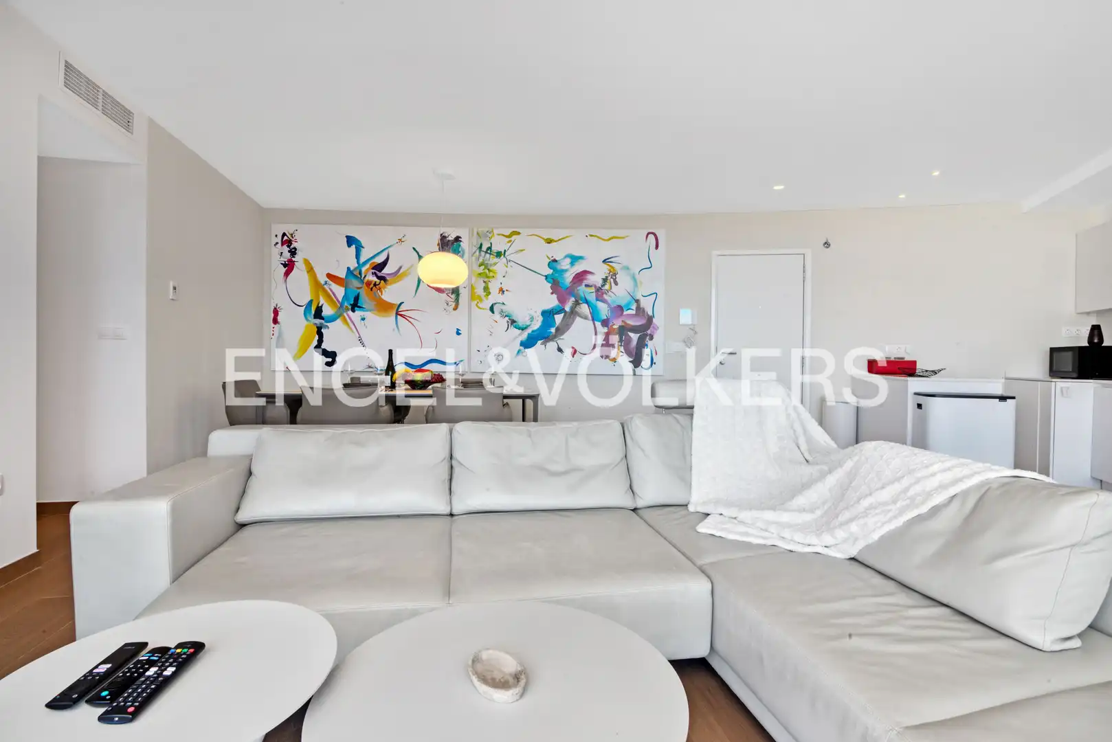 Sala de estar de Ático en venta en Dénia con Calefacción, Terraza y Piscina