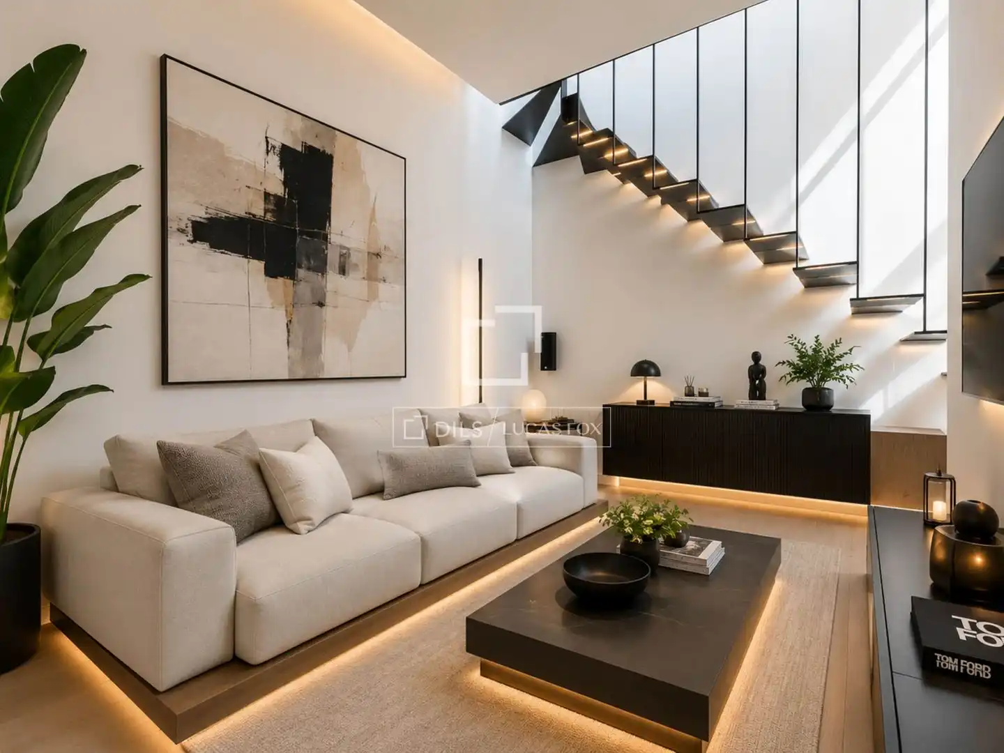 Wohnzimmer von Haus oder Chalet zum Verkauf in Cornellà de Llobregat mit Klimaanlage, Terrasse und Balkon