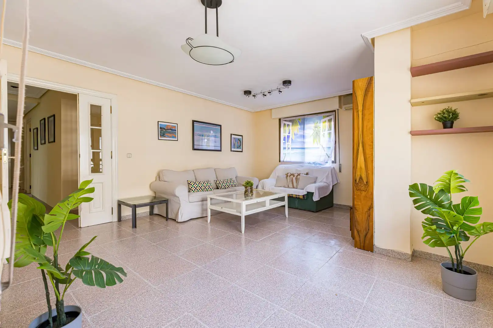 Living room of Flat for sale in Murcia  with Air Conditioner, Furnished and Balcony