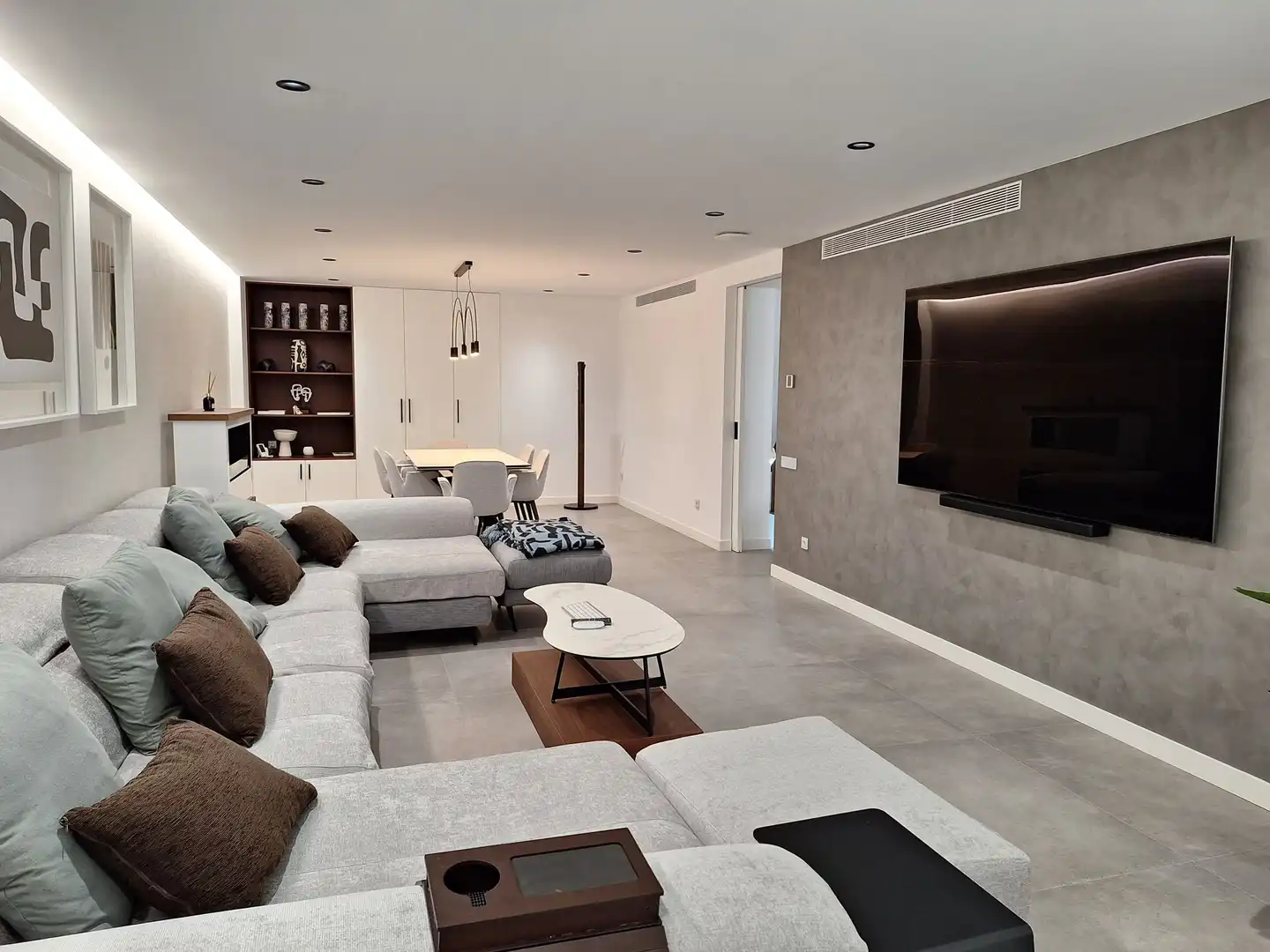 Sala de estar de Casa adosada en venta en Algemesí con Aire acondicionado, Calefacción y Jardín privado