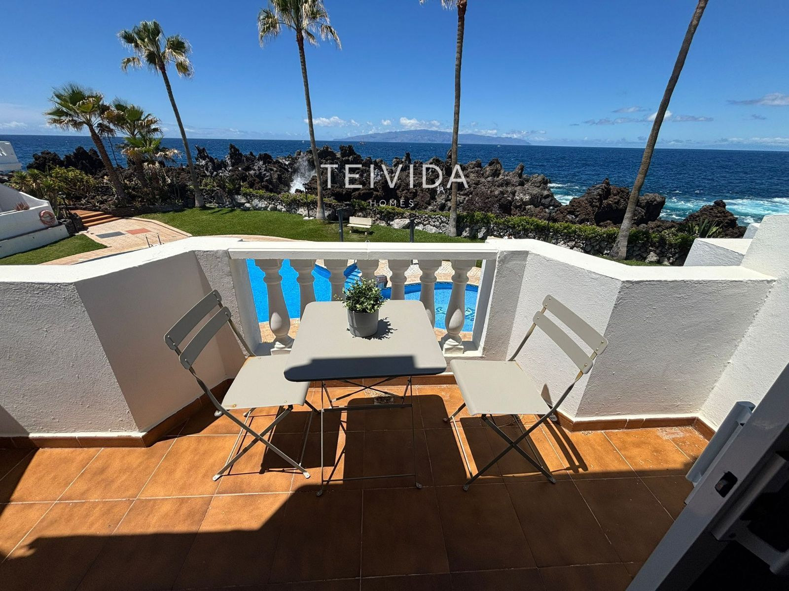 Terrace of Duplex to rent in Santiago del Teide  with Swimming Pool, Furnished and Community pool