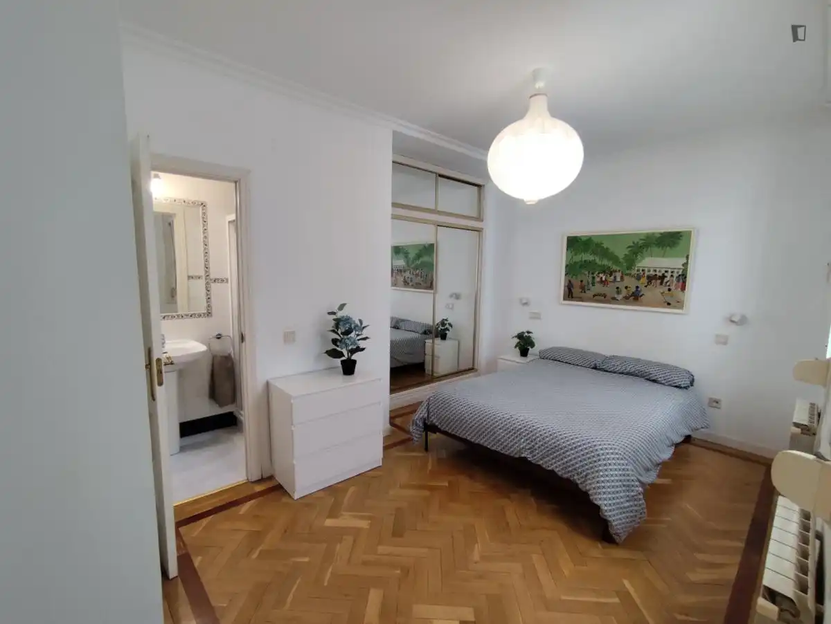 Habitación de Apartamento de alquiler en Madrid con Aire acondicionado, Amueblado y Horno