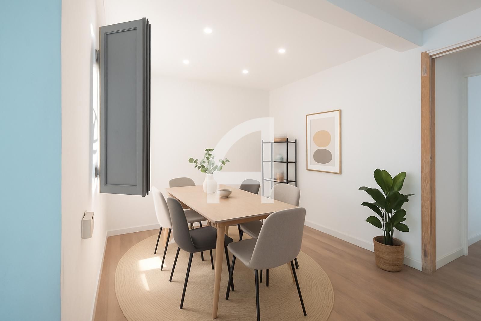 Dining room of Attic for sale in  Barcelona Capital  with Heating, Parquet flooring and Terrace