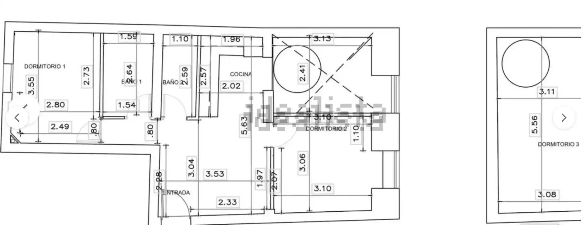 Maisonette zur Miete in Madrid mit Klimaanlage, Heizung und Parkett