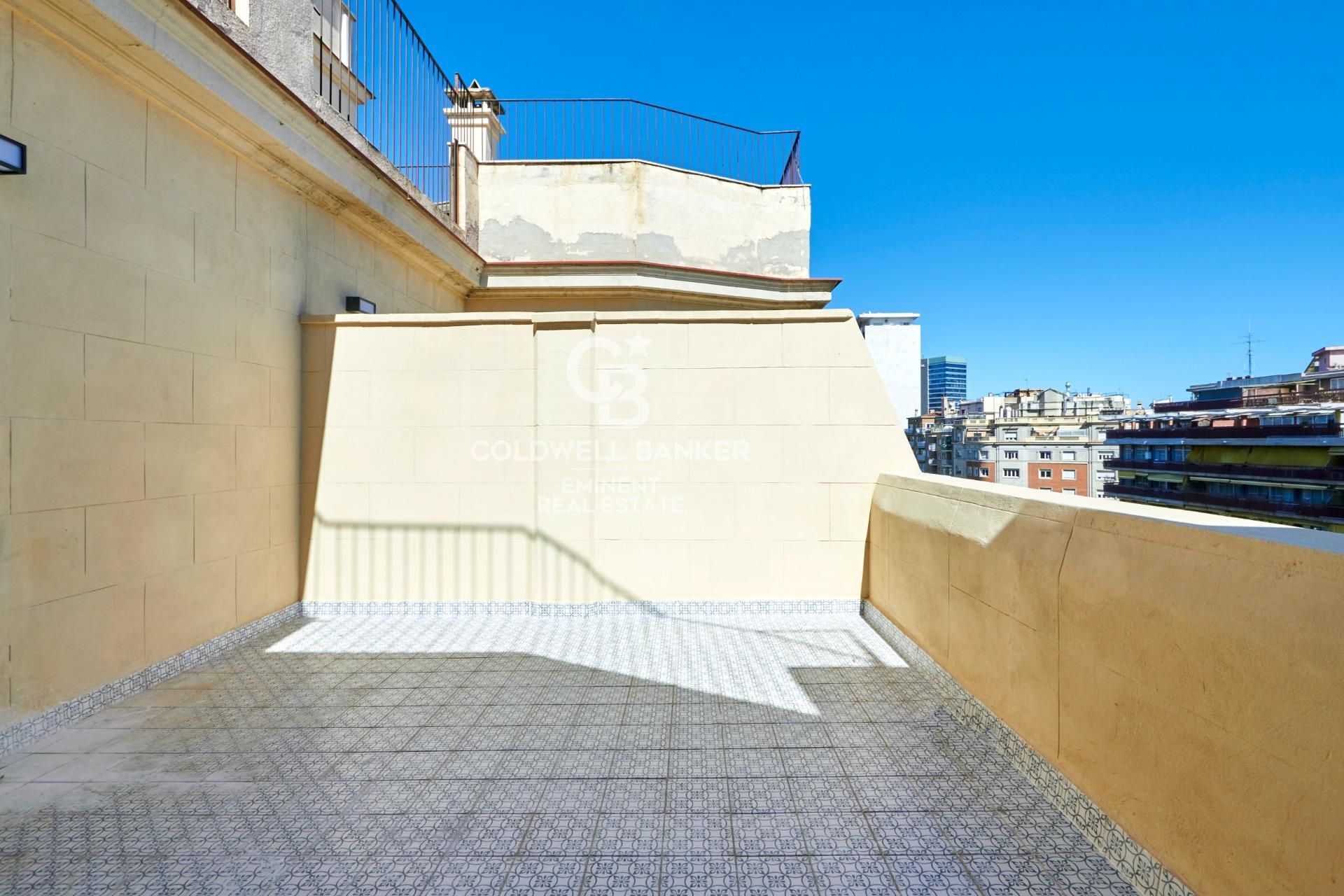 Terrace of Attic for sale in  Barcelona Capital  with Air Conditioner, Parquet flooring and Terrace