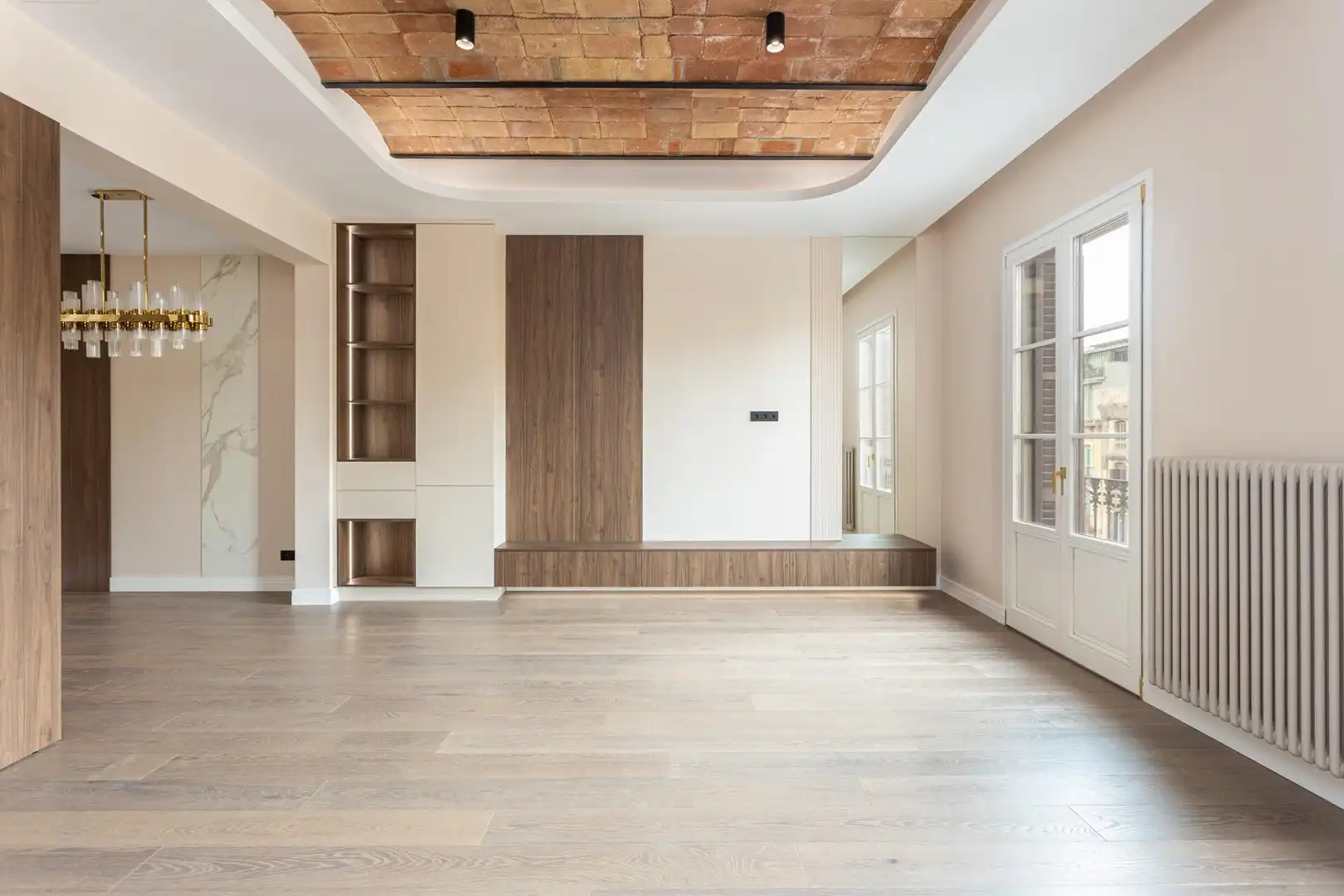 Sala de estar de Piso en venta en Barcelona con Aire acondicionado, Parquet y Amueblado