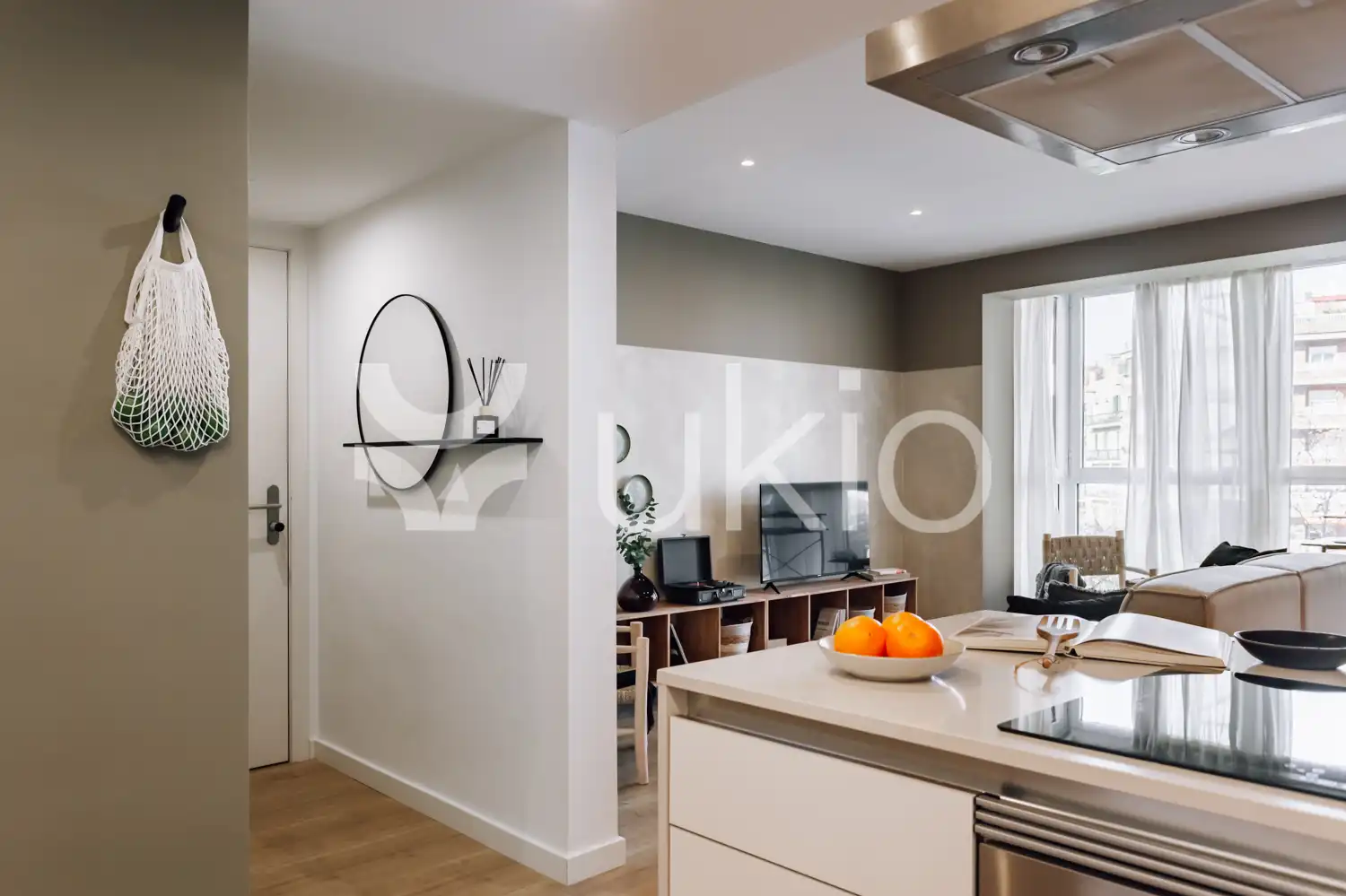 Kitchen of Apartments for rent in Barcelona  with Air Conditioner, Heating and Furnished