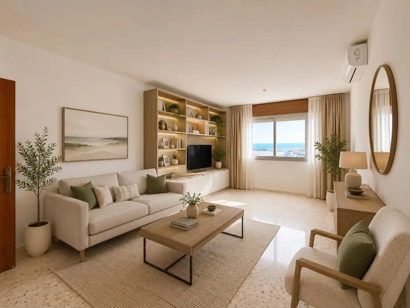 Sala de estar de Piso en venta en Rincón de la Victoria con Aire acondicionado, Terraza y Piscina comunitaria