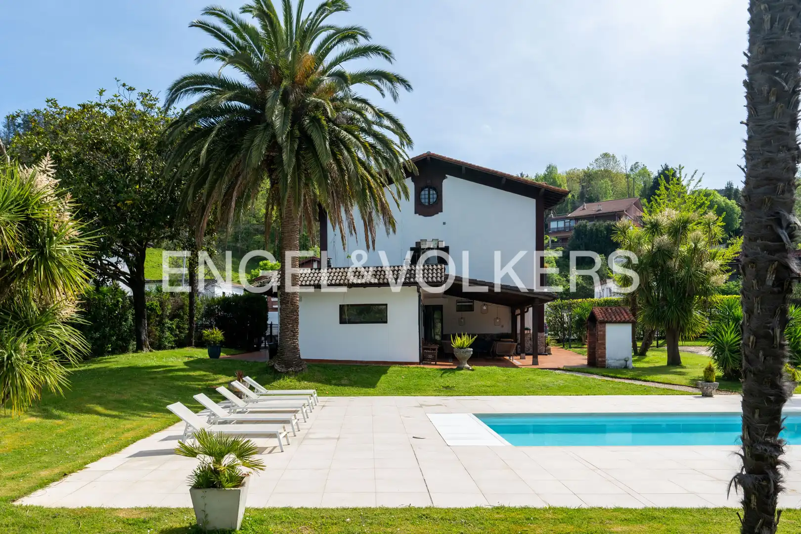 Vista exterior de Casa o chalet de alquiler en Usurbil con Calefacción, Jardín privado y Piscina