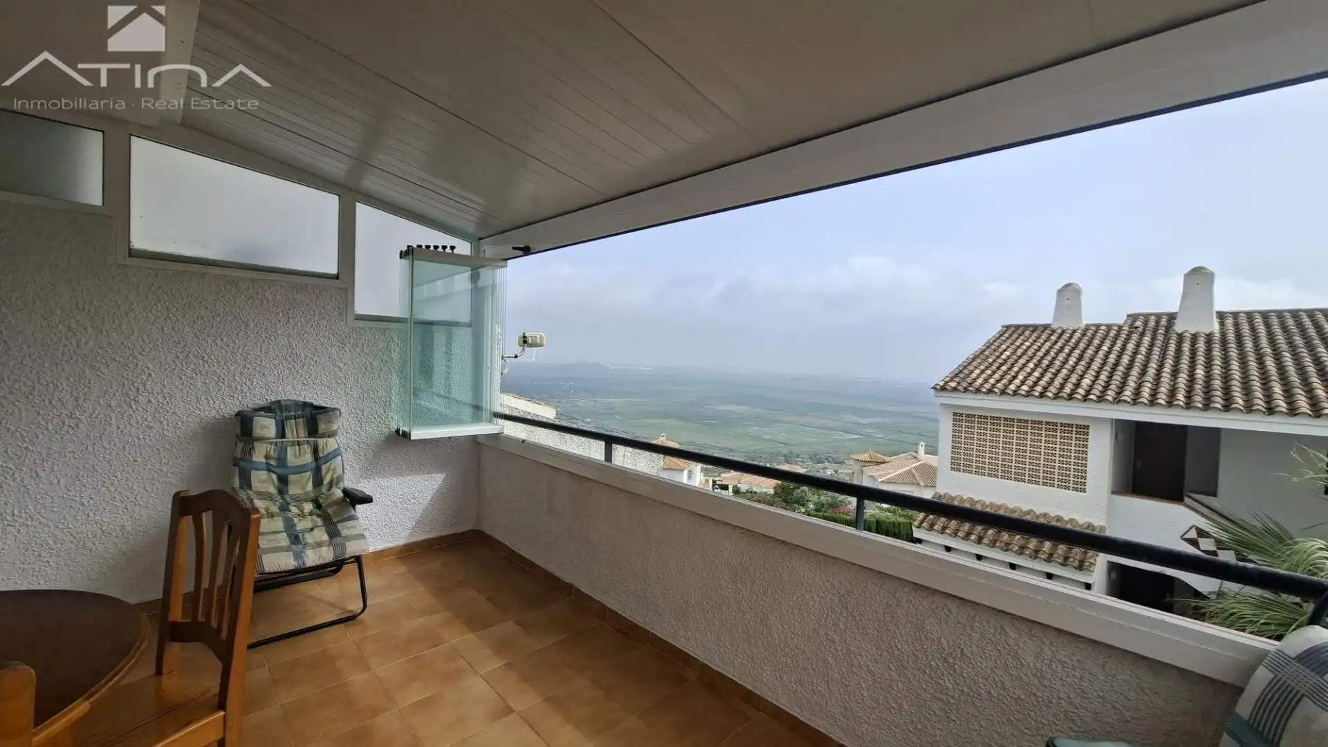 Terrasse von Wohnungen zum Verkauf in Pego mit Klimaanlage, Heizung und Gemeinschaftspool
