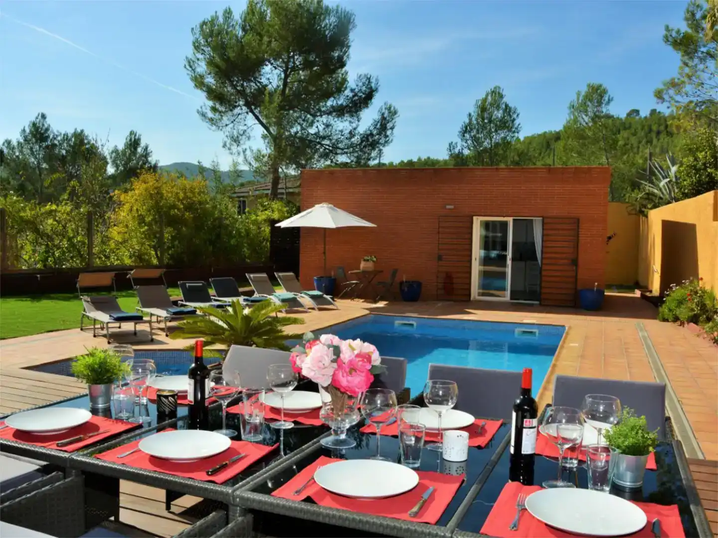 Terrace of Houses for rent in Olivella  with Air Conditioner, Private garden and Parquet flooring