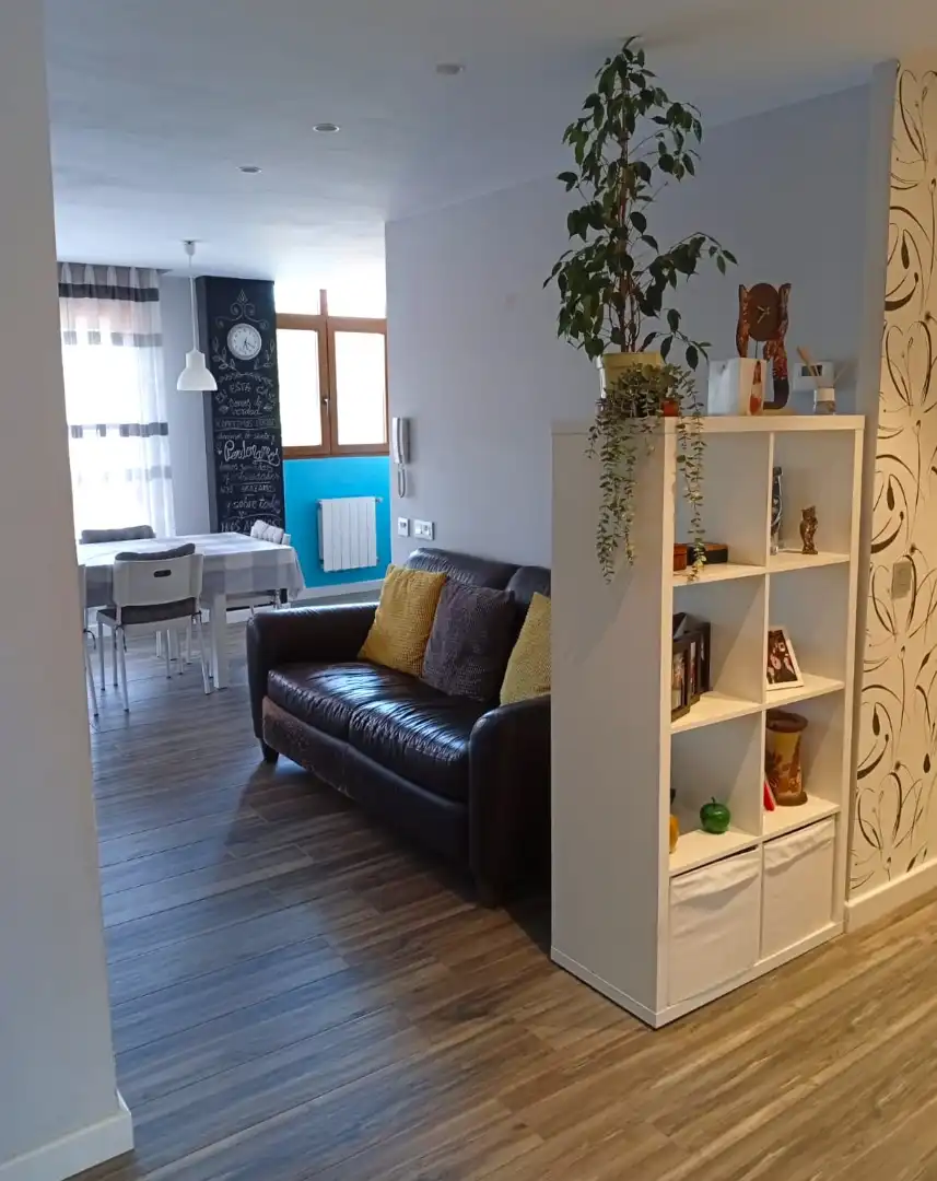 Sala de estar de Piso en venta en Gijón  con Calefacción, Parquet y Terraza
