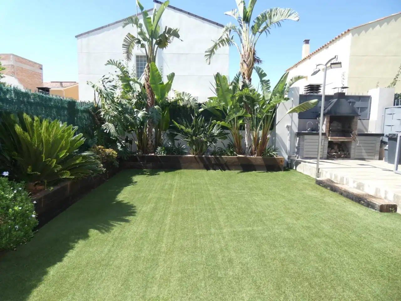 Garten von Einfamilien-Reihenhaus zum Verkauf in Benicarló mit Klimaanlage, Heizung und Privatgarten