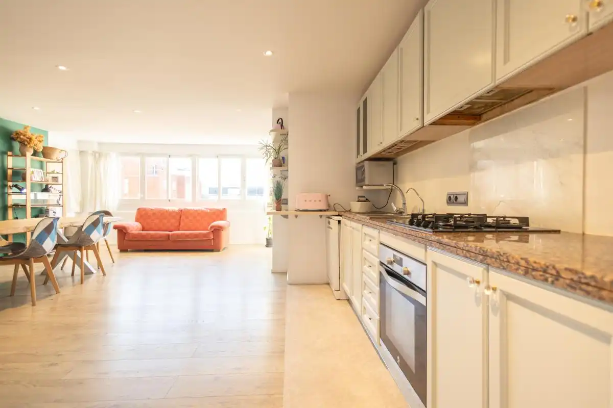 Küche von Wohnung zum Verkauf in Eivissa mit Klimaanlage, Heizung und Privatgarten