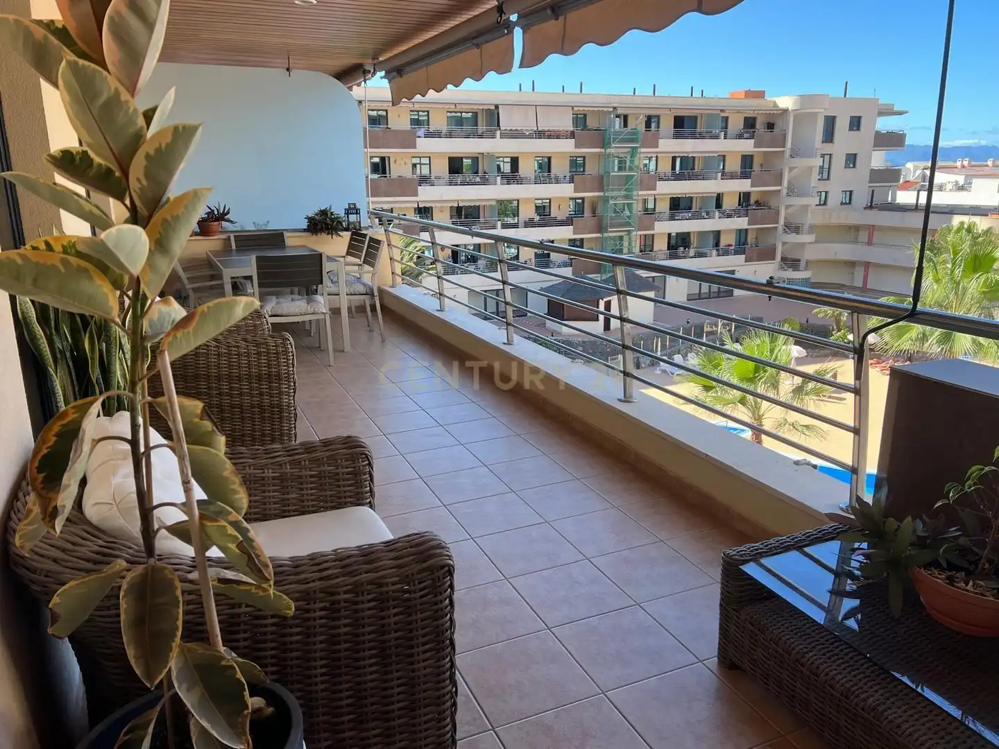 Terraza de Apartamento de alquiler en Santiago del Teide