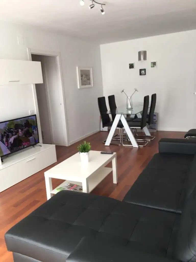Sala de estar de Piso de alquiler en Málaga con Aire acondicionado, Amueblado y Horno