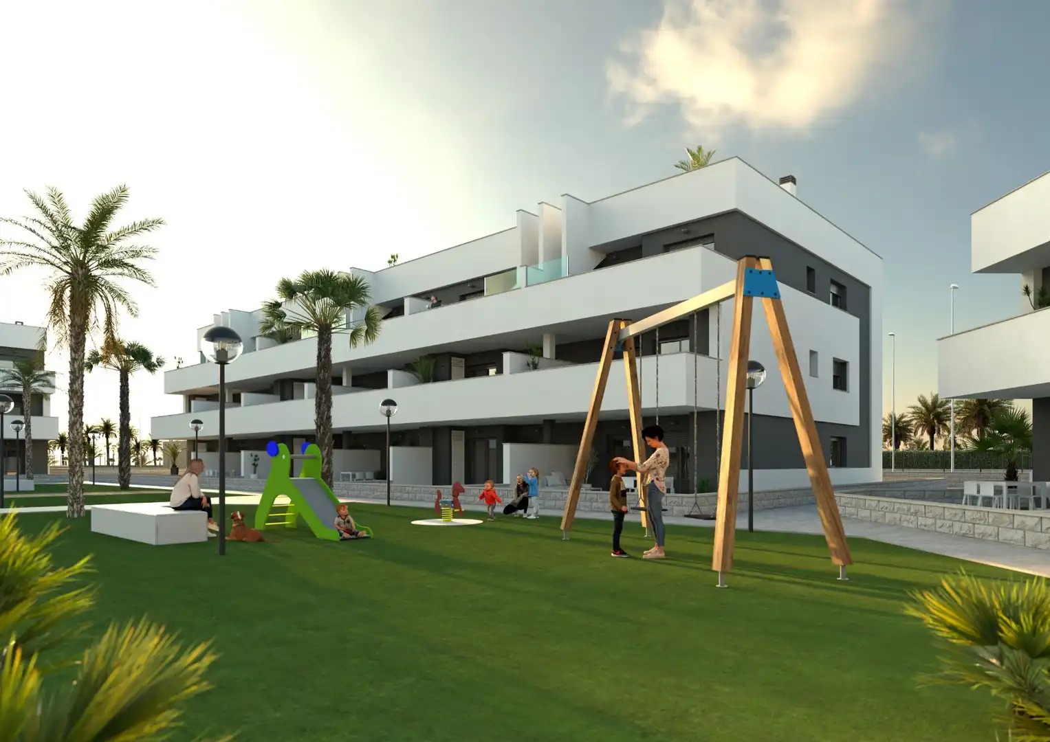 Apartment with pool for sale in El Raso
