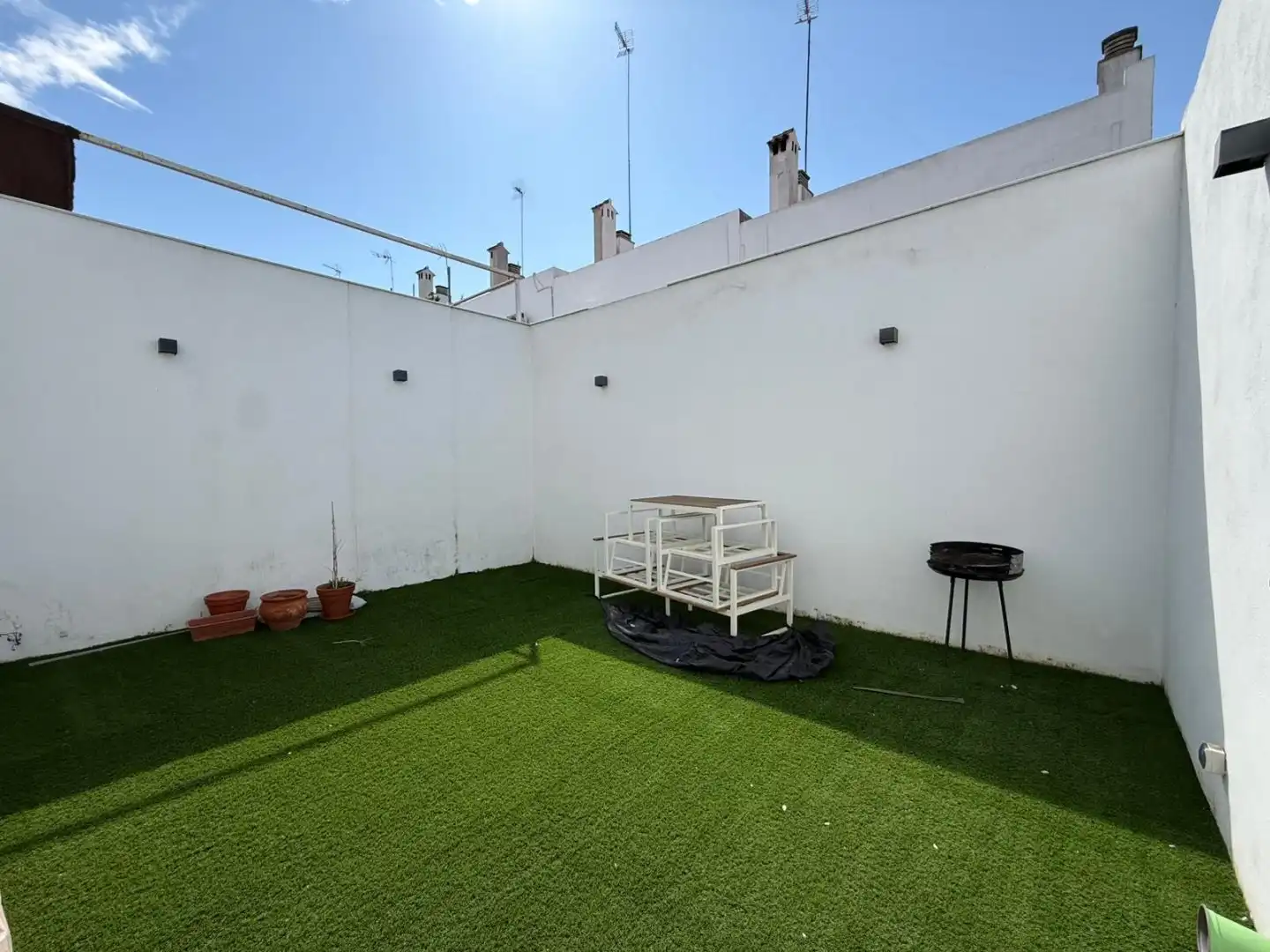 Terrassa de Casa adosada en venda en La Puebla del Río amb Aire condicionat, Calefacció i Terrassa