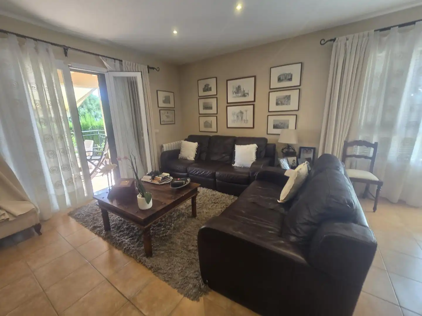 Sala d'estar de Casa adosada en venda en Marratxí amb Aire condicionat, Calefacció i Jardí privat