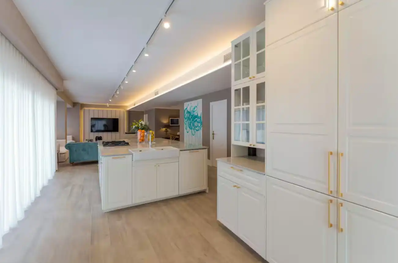 Cuina de Apartament de lloguer en Alicante / Alacant amb Aire condicionat, Calefacció i Parquet