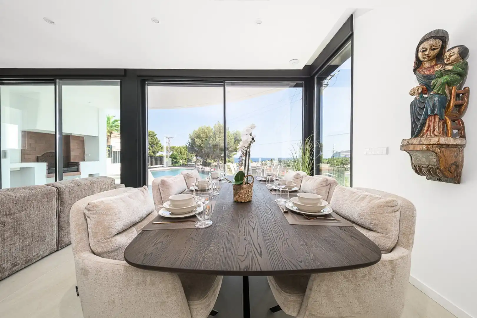 Comedor de Casa o chalet en venta en Benissa con Aire acondicionado, Amueblado y Alarma