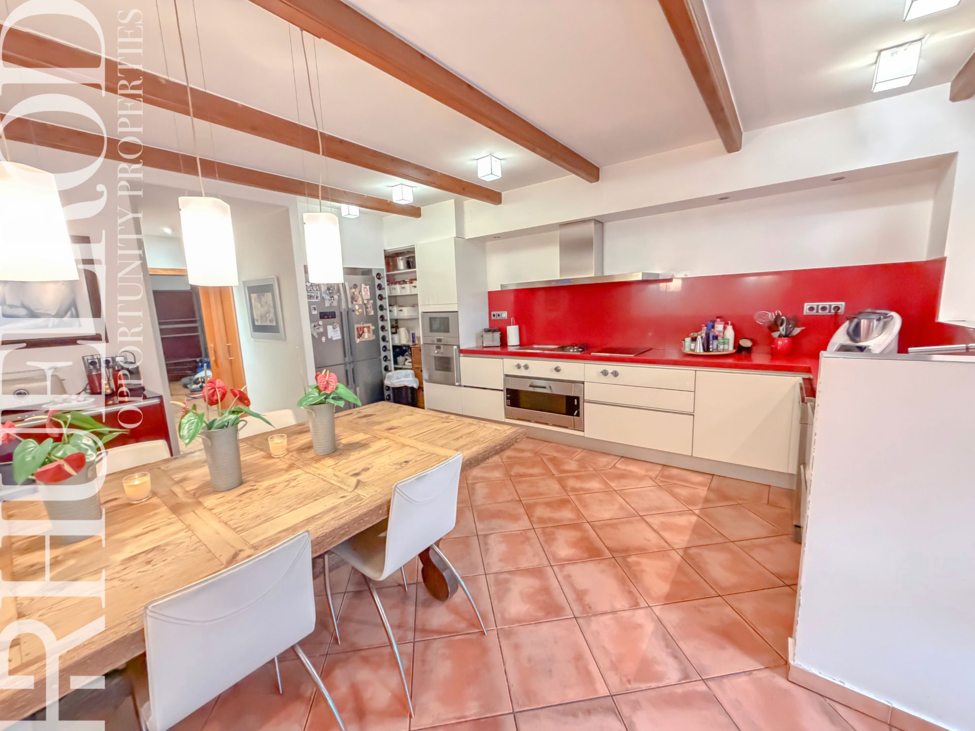Kitchen of Single-family semi-detached for sale in Granollers  with Air Conditioner, Heating and Parquet flooring