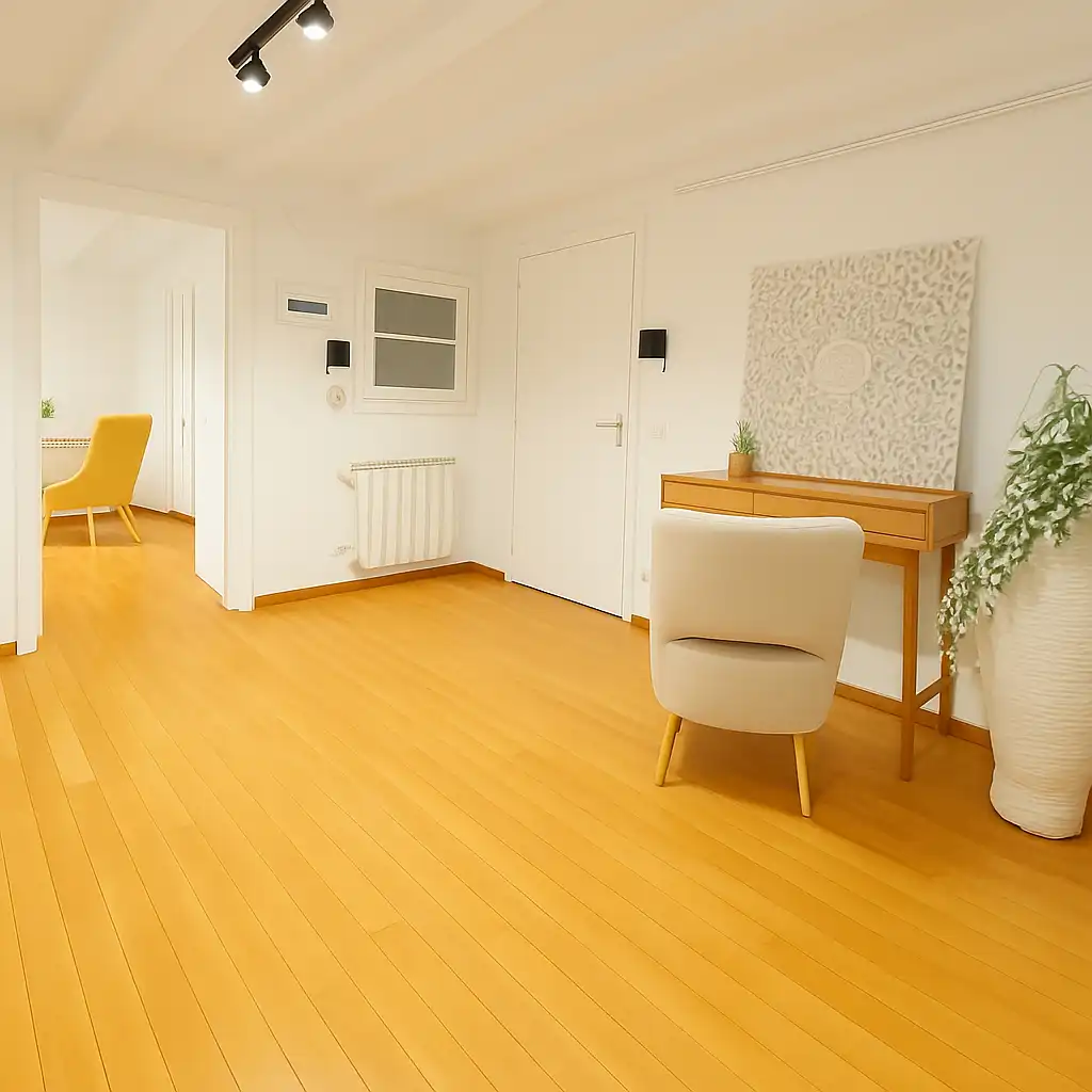 Schlafzimmer von Wohnung zum Verkauf in Barcelona mit Heizung, Parkett und Möbliert