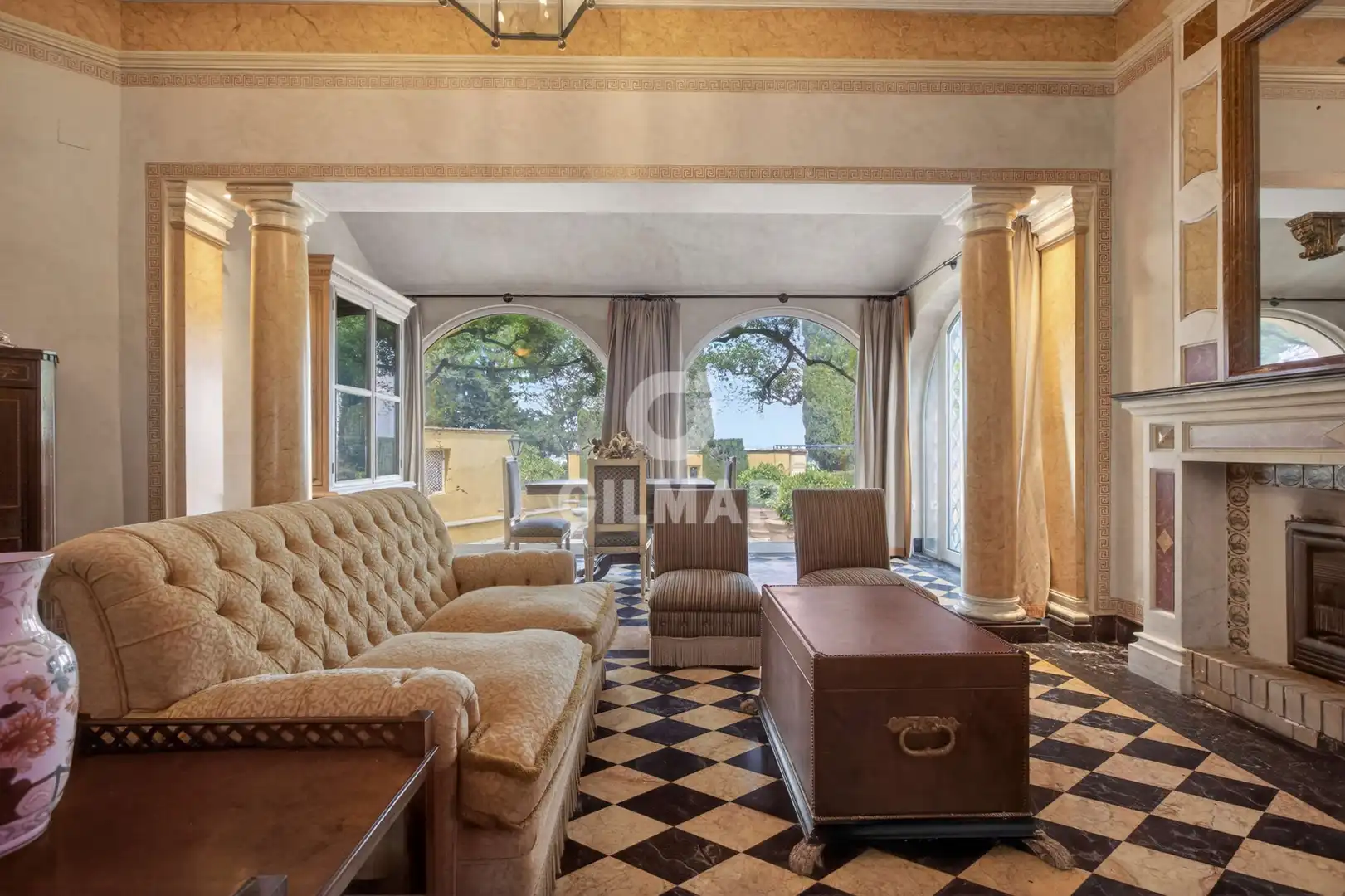 Living room of Houses for sale in Tomares  with Heating, Private garden and Swimming Pool