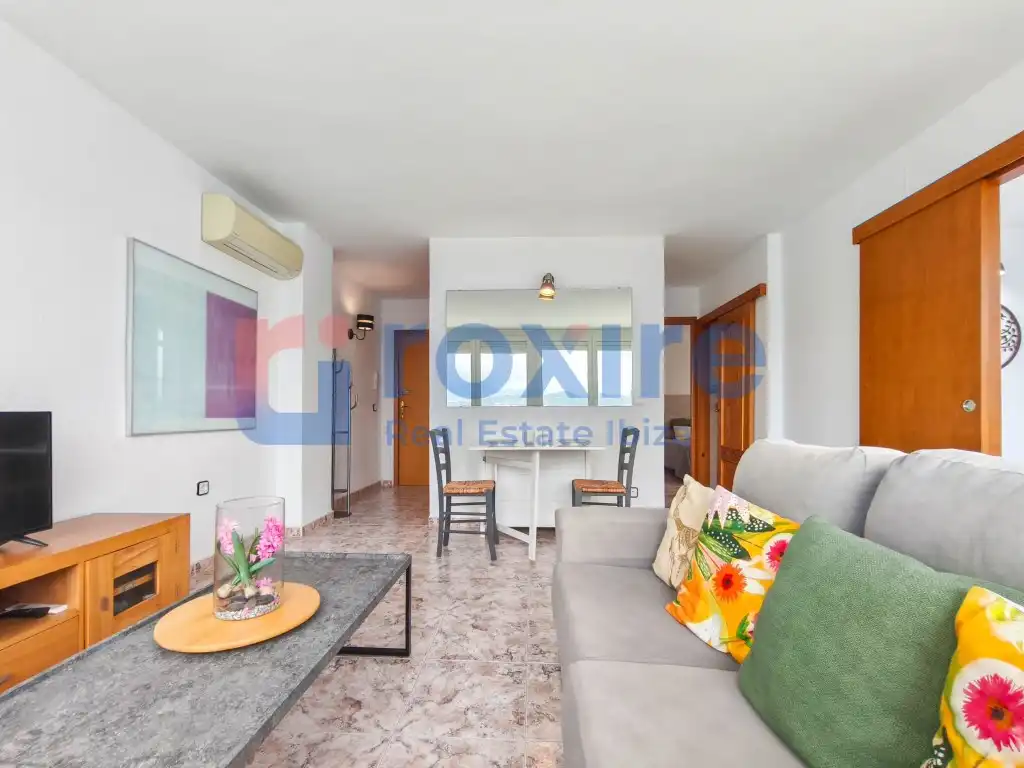Wohnzimmer von Wohnung zur Miete in Sant Antoni de Portmany mit Klimaanlage, Terrasse und Möbliert