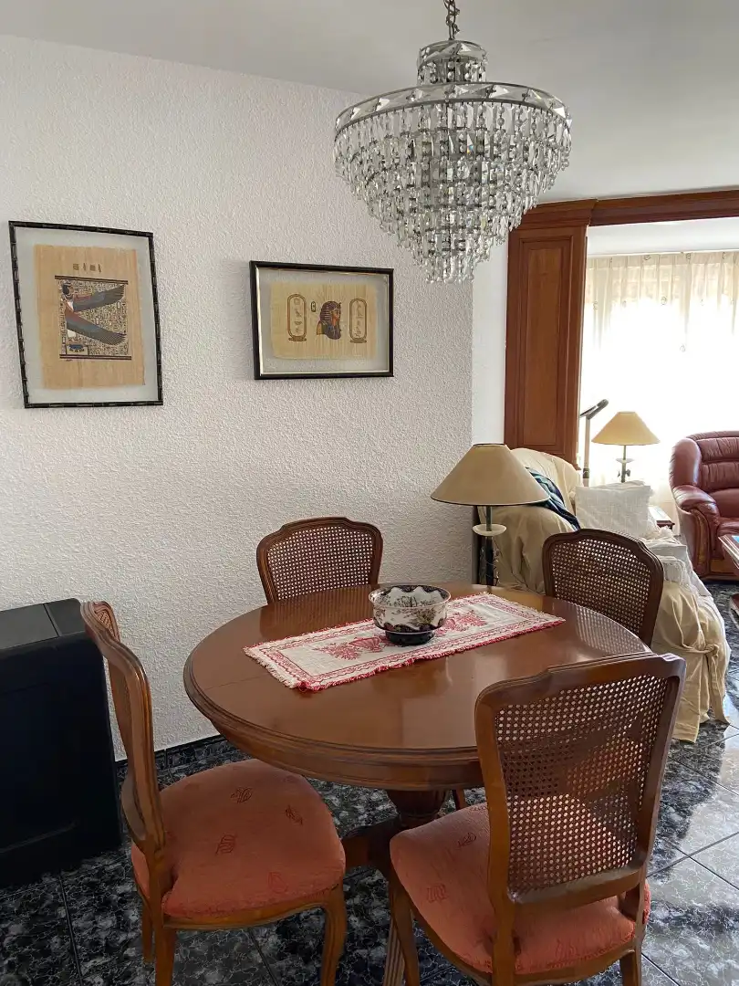 Comedor de Piso de alquiler en Alicante / Alacant con Amueblado, Lavadora y Microondas